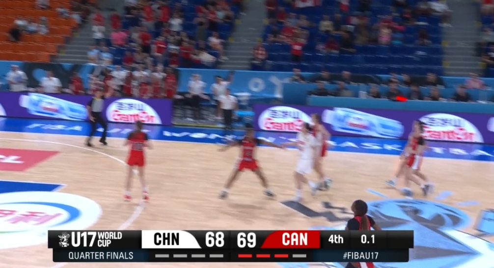 三分31中5,U17女篮1分惜败加拿大无缘四强